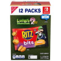 RITZ Bits Cheese Sandwich Crackers, 12 Snack Packs