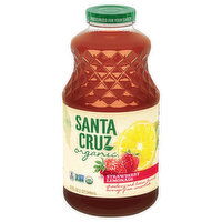 Santa Cruz Organic Beverage, Strawberry Lemonade - 32 Fluid ounce 