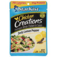 StarKist Chicken in Sauce, Zesty Lemon Pepper, Premium, White - 2.6 Ounce 