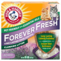 Arm & Hammer Clumping Litter, Forever Fresh, Lavender Scented - 20 Pound 