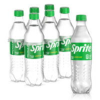 Sprite Lemon Lime Soda Soft Drinks, 16.9 fl oz, 6 Ct