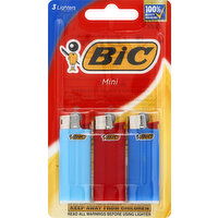 BiC Lighters, Mini - 3 Each 