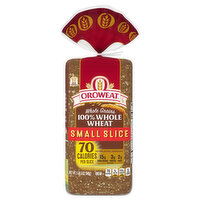 Oroweat Bread, 100% Whole Wheat, Whole Grains, Small Slice - 18 Ounce 