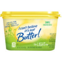 I Can't Believe It's Not Butter! Vegetable Oil Spread, 28%, The Light One - 15 Ounce 