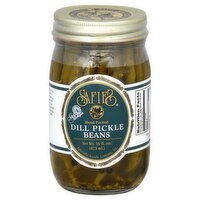 Safies Dill Pickle Beans, Hand Packed - 16 Ounce 