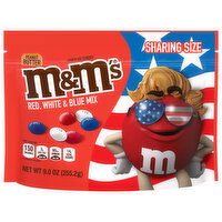 M&M's Chocolate Candies, Red, White & Blue Mix, Peanut Butter, Sharing Size