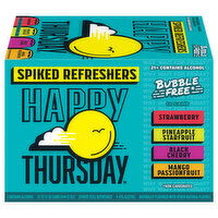 Happy Thursday Spiked Refreshers, Bubble Free, Assorted - 12 Each 