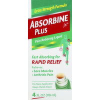 Absorbine Jr. Pain Relieving Liquid, Extra Strength Formula - 4 Ounce 