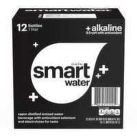 smartwater Glaceau Alkaline With Antioxidant, 33.8 fl oz, 12 Ct - 12 Each 