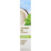 Desert Essence Toothpaste, Coconut Oil, Coconut Mint