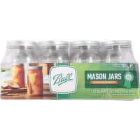 Ball Mason Jars, Wide Mouth, 12 Quart - 12 Each 