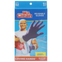 Mr. Clean Gloves, Reusable, Size M - 1 Each 