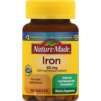 Nature Made Iron, 65 mg, Tablets