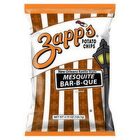 Zapp's Potato Chips, Mesquite Bar-B-Que Flavored, New Orleans Kettle Style - 4.75 Ounce 