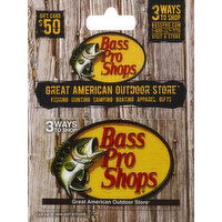 Bass Pro Shops Gift Card, $50 - 1 Each 