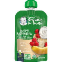 Gerber Banana, Raspberry & Yogurt with Vanilla - 3.5 Ounce 