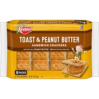 Keebler Sandwich Crackers, Toast and Peanut Butter - 11 Ounce
