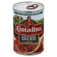 Contadina Roma Tomatoes, Diced, Fire Roasted - 14.5 Ounce 