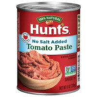 Hunt's Tomato Paste, No Salt Added - 6 Ounce 