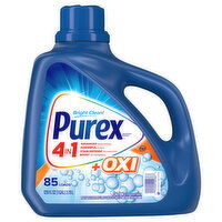 Purex Detergent, Concentrated, Bright Clean, 4 in 1 - 128 Fluid ounce 