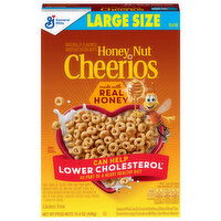 Cheerios Cereal, Honey Nut, Large Size - 15.4 Ounce 