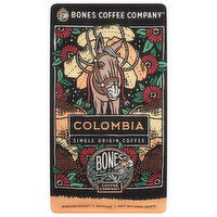 Bones Coffee Company Coffee, Ground, Medium Roast, Colombia