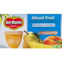 Del Monte Mixed Fruit, No Sugar Added - 4 Each 