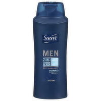 Suave Professionals Shampoo + Conditioner, Anti Dandruff, 2-in-1, Classic Clean, Men - 28 Fluid Ounce