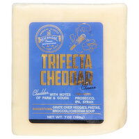 New Bridge Cheese, Trifecta Cheddar - 7 Ounce 