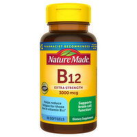 Nature Made Vitamin B12, Extra Strength, 3000 mcg, Softgels - 60 Each 