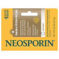 Neosporin Pain + Itch + Scar Ointment, Maximum Strength, No Sting - 0.5 Ounce 