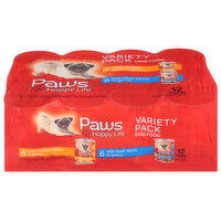 Paws Happy Life Dog Food, Chicken Slices in Gravy/Beef Slices in Gravy, Variety Pack - 12 Each 