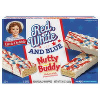 Little Debbie Red, White and Blue Wafers with Peanut Butter - 10 Each