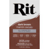 Rit All Purpose Dye, Dark Brown - 1.125 Ounce 