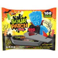 Sour Patch Kids BIG Individually Wrapped Soft & Chewy Halloween Candy, 100 Pieces