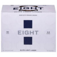 Eight Beer, Elite Light Lager - 12 Each 