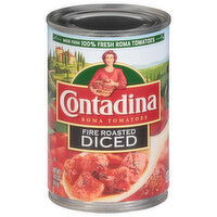 Contadina Roma Tomatoes, Fire Roasted, Diced - 14.5 Ounce 