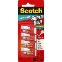 Scotch Super Glue, Gel, Single-Use - 4 Each 