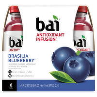 Bai Antioxidant Beverage, Brasilia Blueberry, 6 Pack - 6 Each