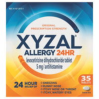 Xyzal Allergy, Original Prescription Strength, 5 mg, Tablets - 35 Each 