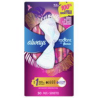 Always Pads, Flexi-Wings, Regular, Clean Scent, Size 1 - 30 Each 