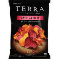 Terra Sweets & Beets No Salt Added Real Vegetable Chips - 6 Ounce 