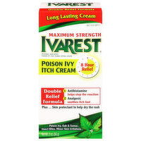 Ivarest Double Relief Formula Maximum Strength Poison Ivy Itch Cream - 2 Ounce
