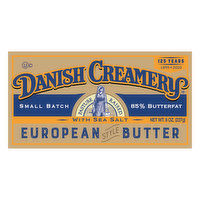 Danish Creamery European Style Butter with Sea Salt - 8 Ounce 