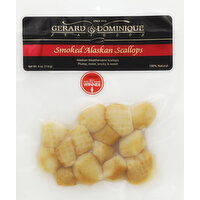 Gerard & Dominique Seafoods Alaskan Scallops, Smoked, Northwest Style - 4 Ounce 