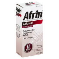 Afrin Nasal Spray, Maximum Strength, Original