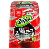 Zing Zang Amazing Bloody Mary with Premium Vodka - 4 Each