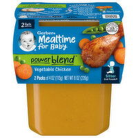 Gerber Vegetable Chicken, Powerblend, Sitter 2nd Foods