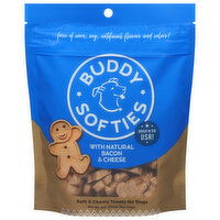 Buddy Softies Treats for Dogs, Soft & Chewy, with Natural Bacon & Cheese - 6 Ounce 