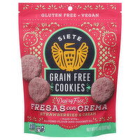 Siete Cookies, Grain Free, Strawberries & Cream - 4.5 Ounce 